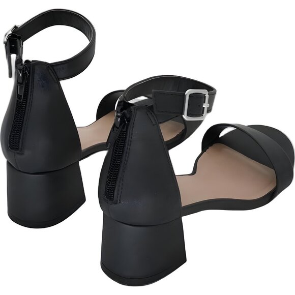 Style & Co Women's Ankle-Strap Block Heels Black Size 6.5M - Picture 3 of 6